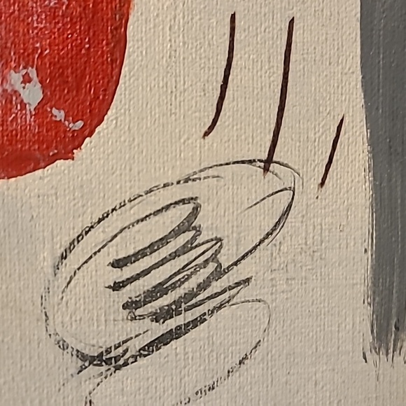 Oil on Canvas Whimsical Clown Wall Art Painting  24" x 20" - Picture 12 of 13